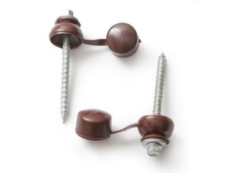 Polykarbonát (PC) –  Covernit Šroub s podložkou pro krytiny Onduma a T25 hnědá