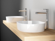 Ravak PU 015.00CR Umyvadlová stojánková baterie 322 mm bez výpusti, chrom