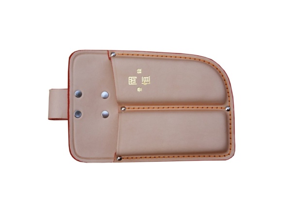 Dvojité kožené pouzdro pro nůžky a nářadí 109