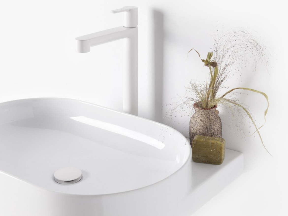 Ravak Umyvadlo Yard 60, s otvorem pro baterii, bez přepadu, Smoke Grey