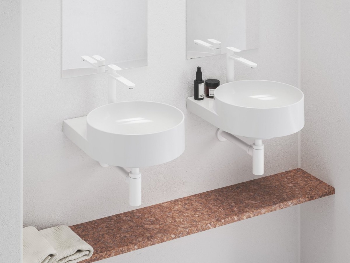 Ravak EL 014.21GB Umyvadlová stojánková baterie BeCool 220 mm bez výpusti, grafit kartáčovaný