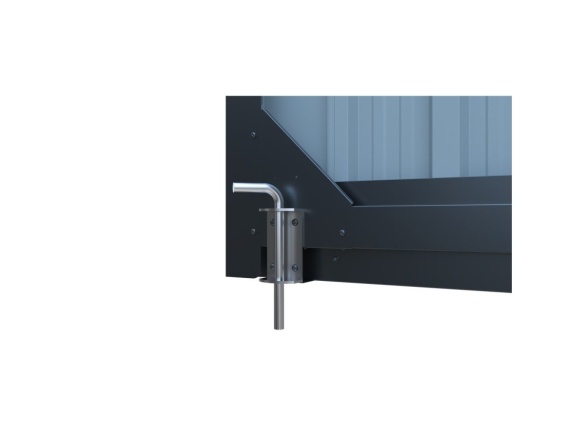 Fém garázs 3,8 x 6 m nyeregtetővel, antracit színű Riwall PRO RMCG 20x13 Anthracite