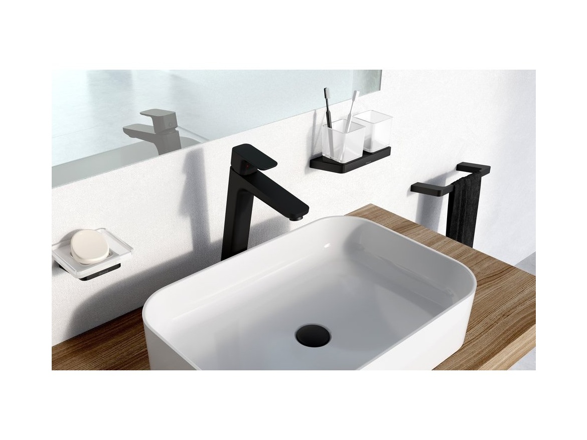 Ravak TD 300.20BL Držiak uterákov 250 mm, čierna