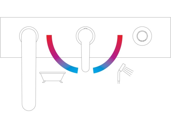 Ravak PU 026.00CR Vanová stojánková 3-otvorová baterie se sprchovým setem, chrom