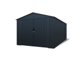 Kovová garáž 3 x 6 m se sedlovou střechou Antracit Riwall PRO RMCG 20x10 Anthracite