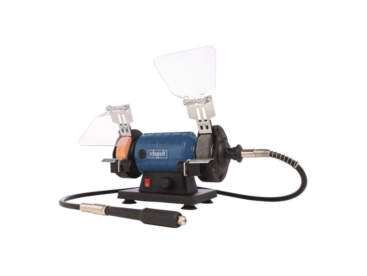 Dvojkotúčová brúska/leštička so systémom Flexidrive Scheppach HG 35