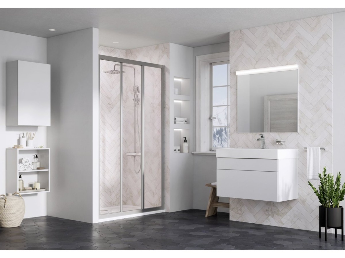 Ravak ASDP3 120 198, satin+pearl