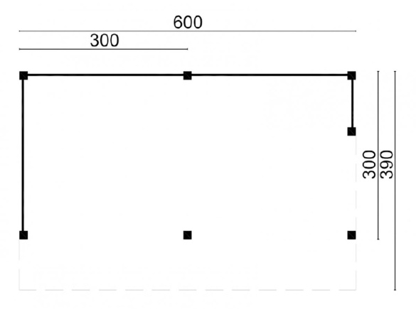 Tuindeco Goor DIY Open-sided Barn