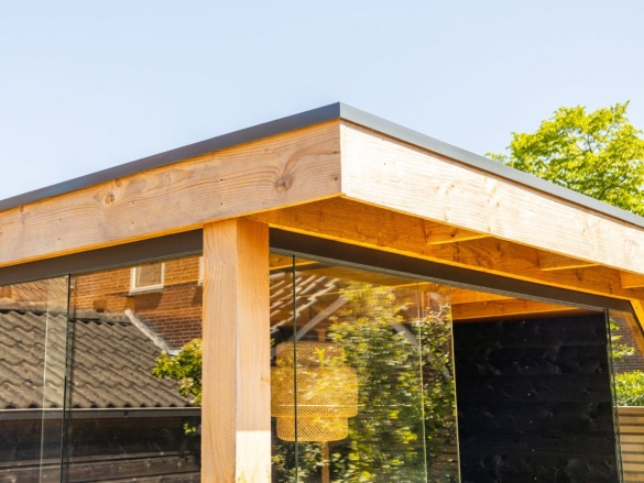 Tuindeco Ommen DIY Flat Roof black impregnated