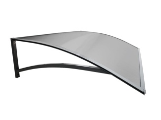 Vchodové striešky Robelit –  Robelit Arco Pro antracit / antracit, 108 x 80 cm