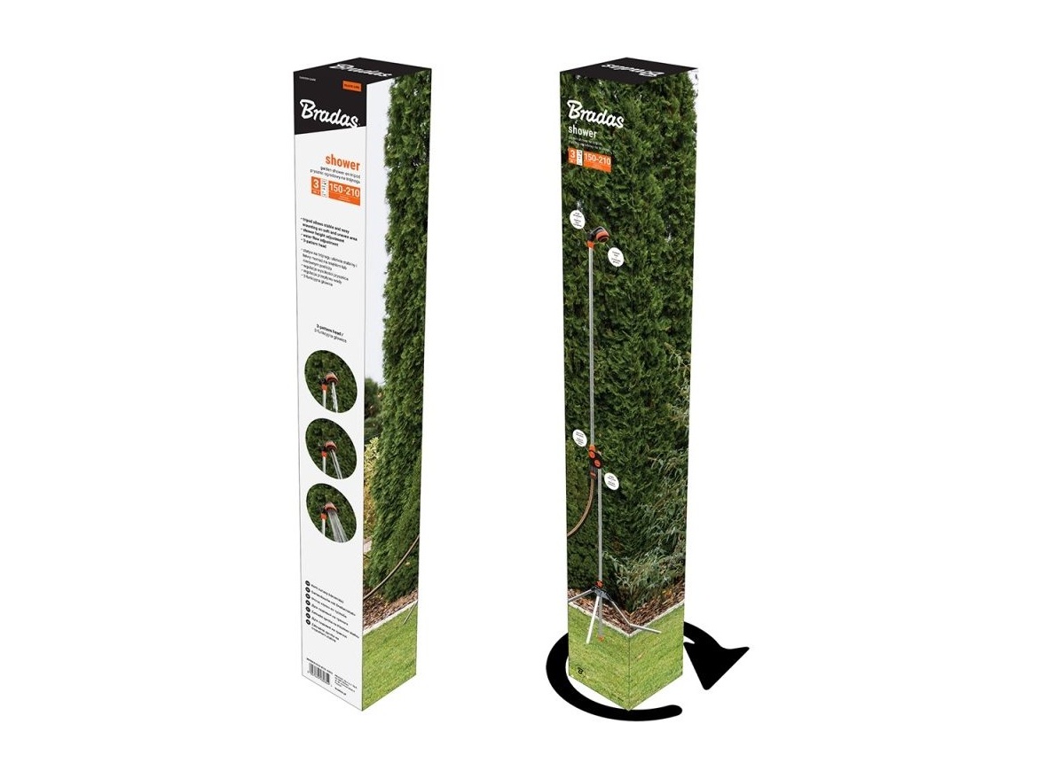 Bradas Zahradní sprcha na trojnožce  Black Line