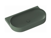 Ravak Umyvadlo Yard 80, s otvorem pro baterii, bez přepadu, Grey Green