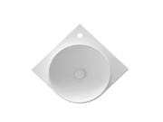 Ravak Umyvadlo Yard 45 C, s otvorem pro baterii, bez přepadu, antracit