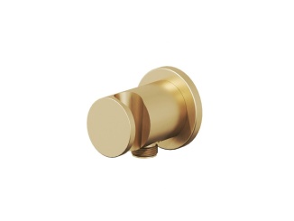 Sprchové vybavenie – Ravak 706.60GLB Podomietkový vývod s držiakom, Gold Brushed