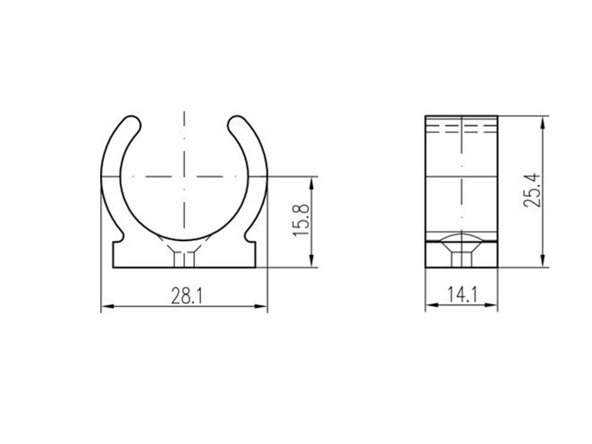 Příchytka Chuděj D20-25 nízká