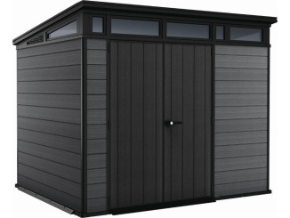 Keter –  Keter Zahradní domek  Cortina 9x7 grafitový, s podlahou
