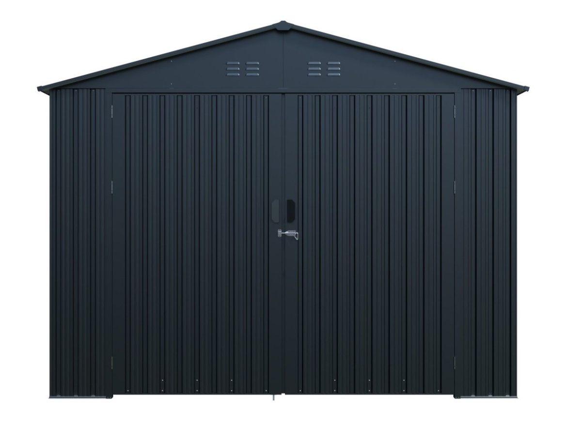 Kovová garáž 3 x 6 m se sedlovou střechou Antracit Riwall PRO RMCG 20x10 Anthracite