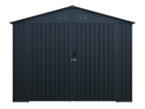 Kovová garáž 3 x 6 m se sedlovou střechou Antracit Riwall PRO RMCG 20x10 Anthracite