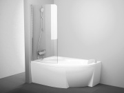 Ravak CVSK1 Rosa 140/150 P, lesk+transparent