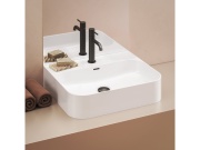 Ravak Umyvadlo Ceramic Slim Wall R 55, s otvorem pro baterii, s přepadem, bílá