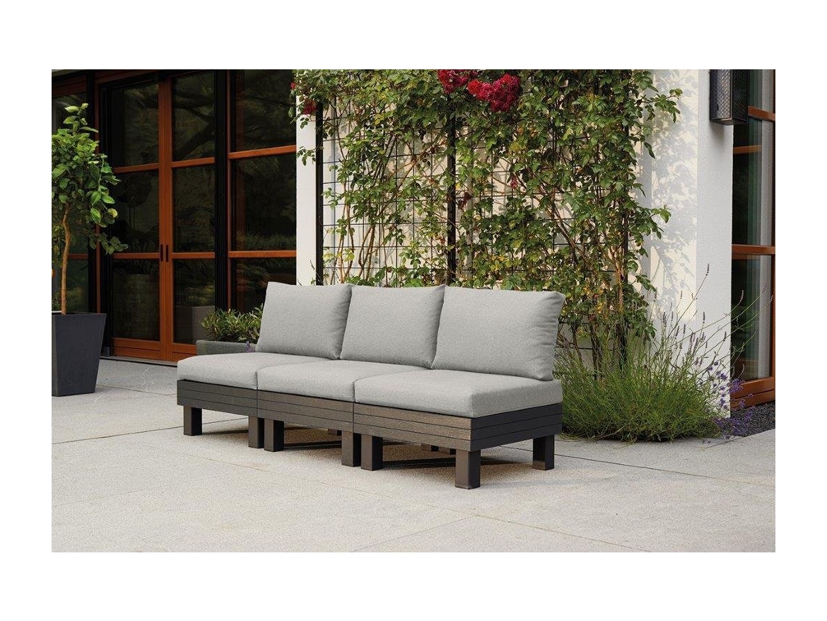 Keter Zahradní nábytek  Elements 3sedačková pohovka grafitová