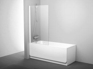 Vaňové zásteny –  Ravak PVS1 80, satin+transparent