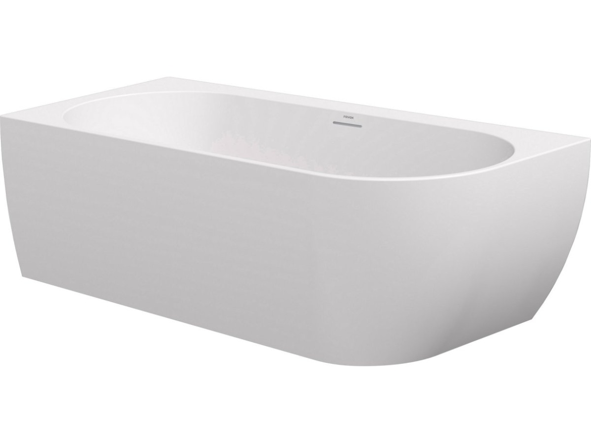 Ravak Vaňa Freedom Corner 170x80 L, voľne stojaca, biela, krytka odtoku biela/čierna/chróm