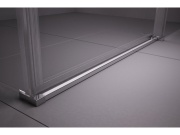 Ravak MSDPS 100x100 L, satin+transparent