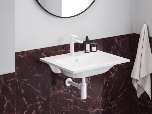 Ravak Umývadlo Chrome Slim 60, s otvorom pre batériu, s prepadom