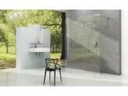 Ravak Walk-In Free Set 150, čierna+transparent