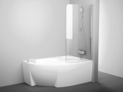 Ravak CVSK1 Rosa 160/170 P, lesk+transparent