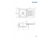 Kuchyňské dřezy Deante Zorba 760.0E