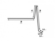 Štítové lemovanie UNI bez vodnej drážky Covernit