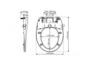 WC sedátka, záchodová prkna Schütte BIDETOVÉ SEDÁTKO | Termoplast, Soft Close
