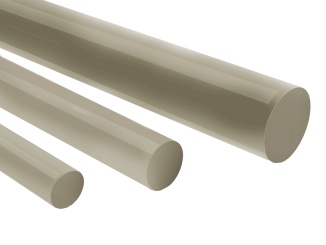 Rods –  Polypropylenové tyče RAL 7032 Röchling 2000 mm, RAL 7032 - šedá, 80 mm