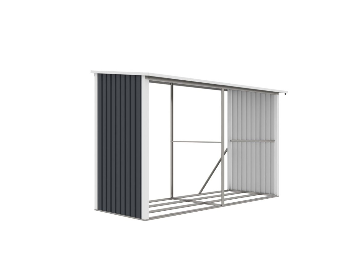 G21 Přístřešek na dřevo  WOH 682 - 302 x 119 cm, antracitový