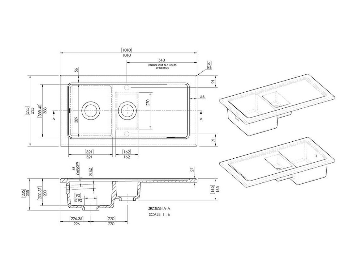 Kuchyňské dřezy Reginox Modena 1000.10