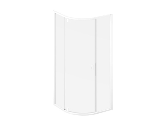 Ravak NSKK3 90x90, čierna+transparent