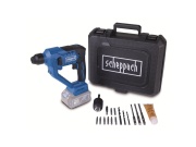 20 V-os IXES akkus SDS Plus 3 az 1-ben fúrókalapács kalapáccsal, táskával és tartozékokkal (akkumulátor és töltő nélkül) Scheppach C-RHD130-X