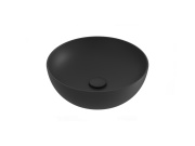 Ravak Umývadlo Uni Slim B 40, bez otvoru pre batériu, bez prepadu, čierna matná