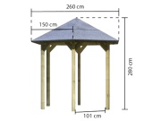 Záhradný altánok Karibu Madrid