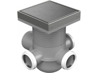 Technická sanita –  Chuděj PVM 50 150 x 150 mm, oceľ, Steel, K3