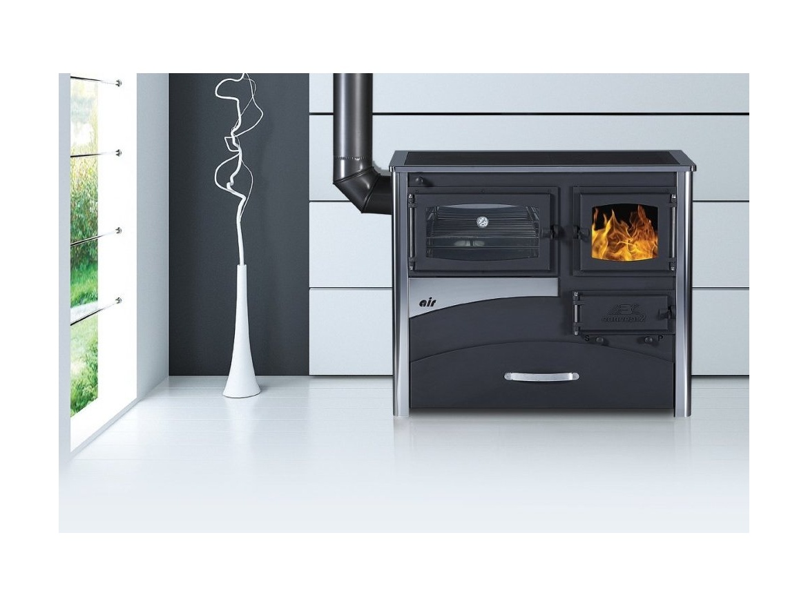 Sporák na tuhá paliva Abc Concept 2 Air 12kW INOX