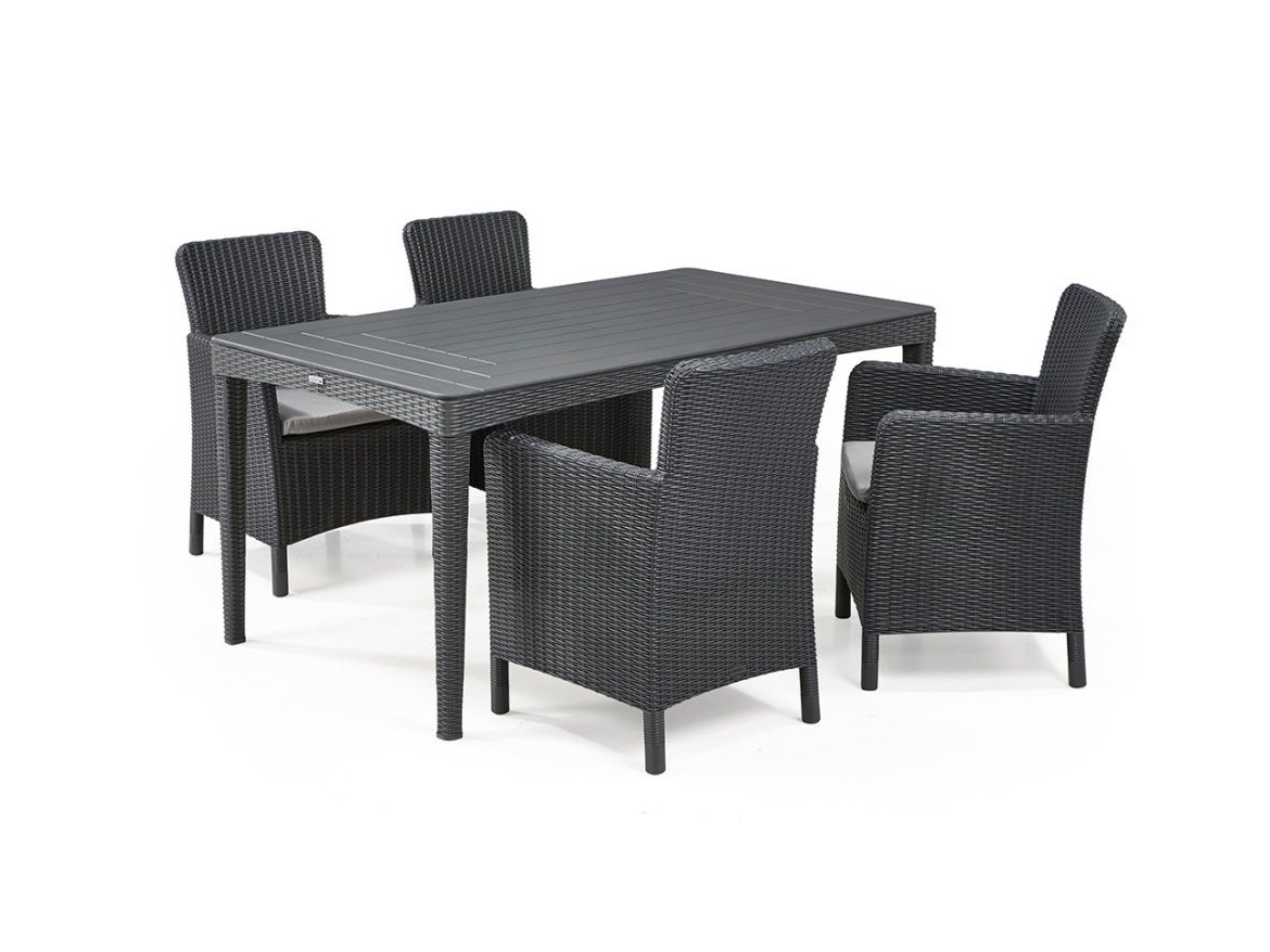 Keter Zahradní stůl Girona - 160 x 90 x 74 cm - grafitový