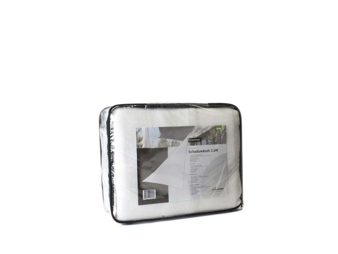 Stínící plachta LIVIGNO trojúhelníková béžová 3,6x3,6x3,6m