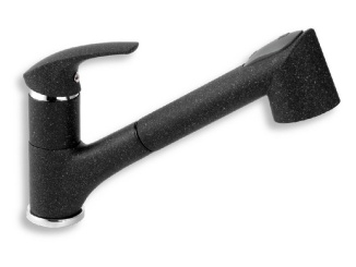 Vodovodné batérie – Novaservis Dřezová baterie Metalia 57, granit/černý, stojánková, 57081,GRB