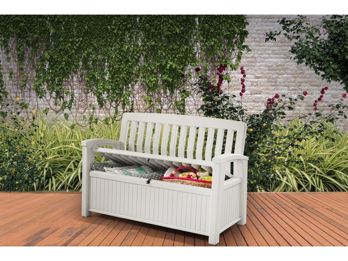 Keter Zahradní lavice  Patio Bench bílá