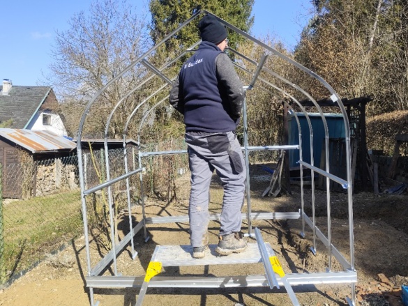 Montáže skleníků