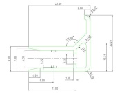 Ukončovací lišta Covestro ALU-U elox s okapničkou 6 mm