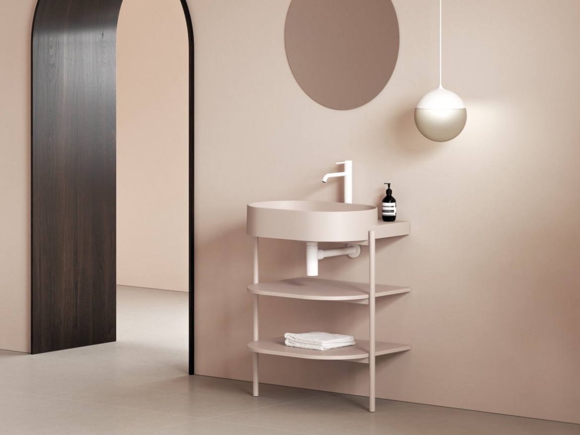 Ravak Konstrukce pod umyvadlo CS Yard 40, Alabaster Pink